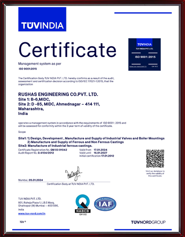 ISO Certificate